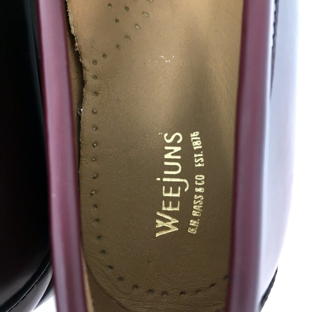 Bass Weejuns Men Whitney Cordovan Penny Loafer 9.5 - Picture 6 of 13